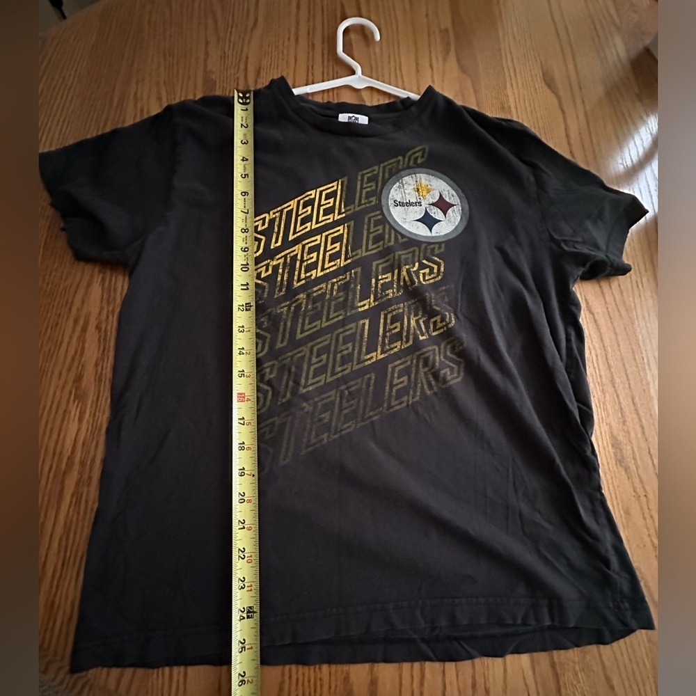 NFL Team Apparel Steelers Vintage Tee Shirt Size L - Picture 7 of 7